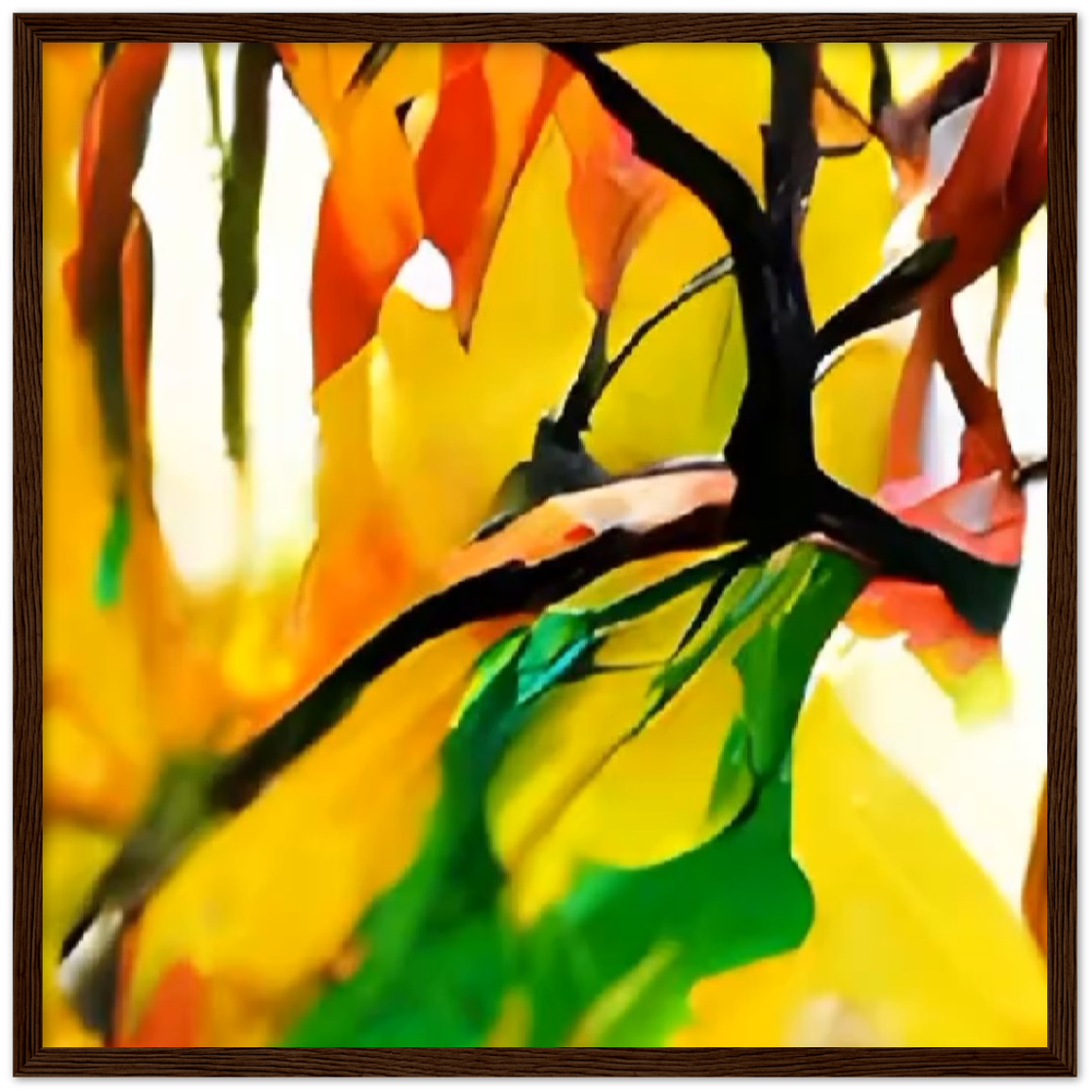 Autumn Day Premium Matte Paper Wooden Framed Poster