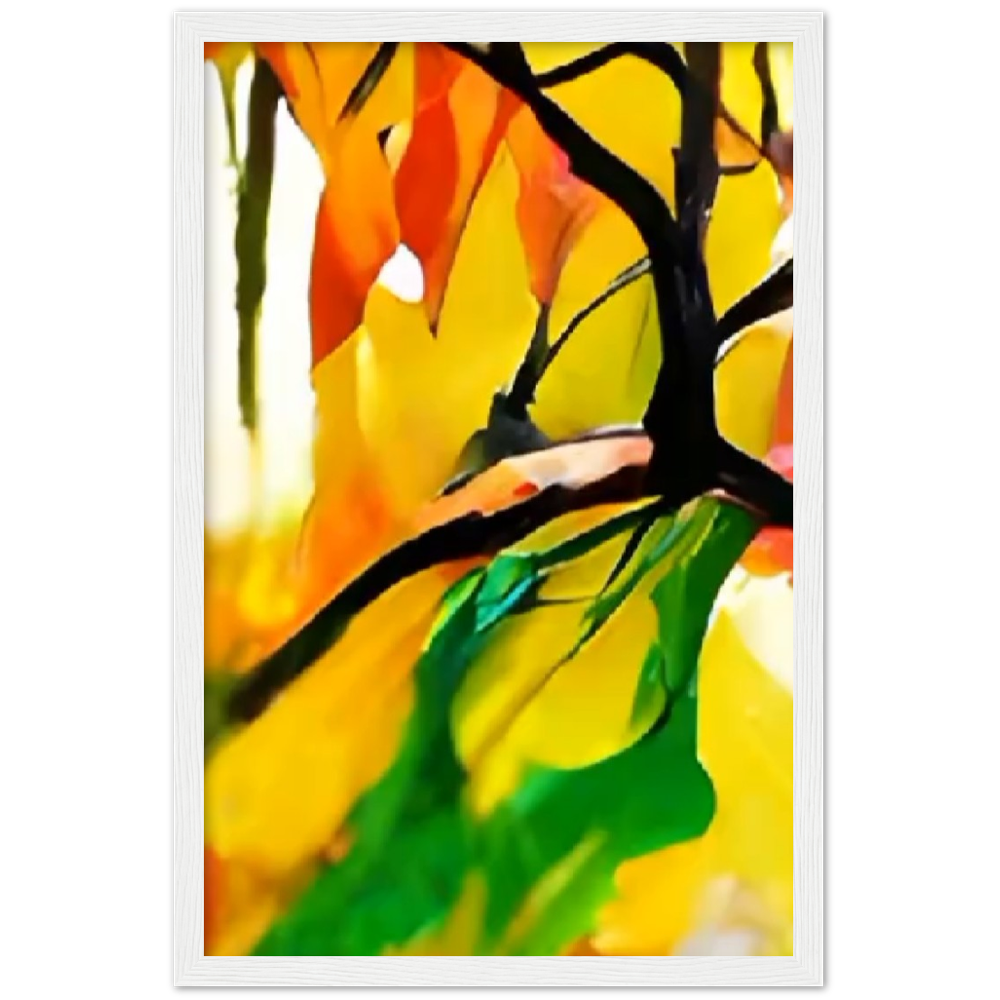 Autumn Day Premium Matte Paper Wooden Framed Poster