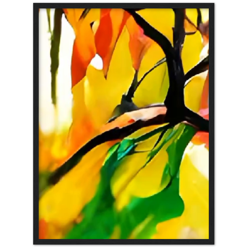 Autumn Day Premium Matte Paper Wooden Framed Poster