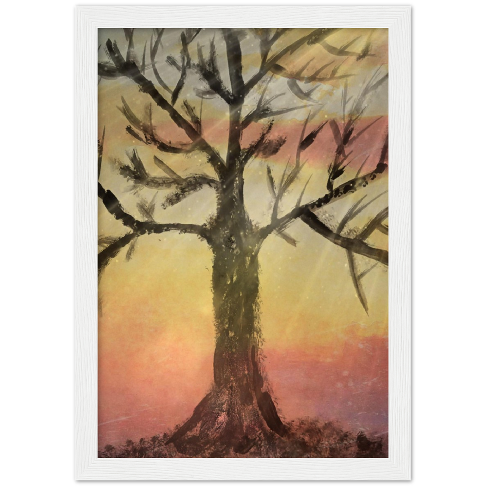 Autumns End Premium Matte Paper Wooden Framed Poster