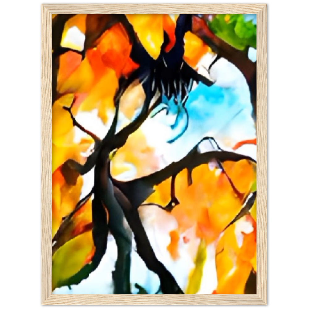 Autumn Premium Matte Paper Wooden Framed Poster