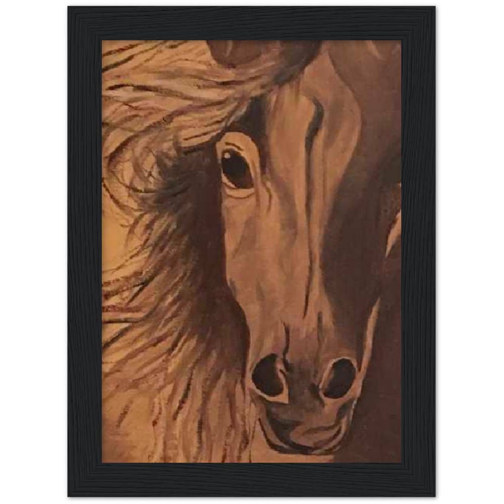 Horse Premium Matte Paper Wooden Framed Poster