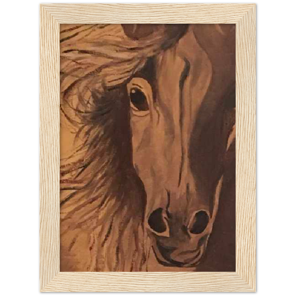 Horse Premium Matte Paper Wooden Framed Poster