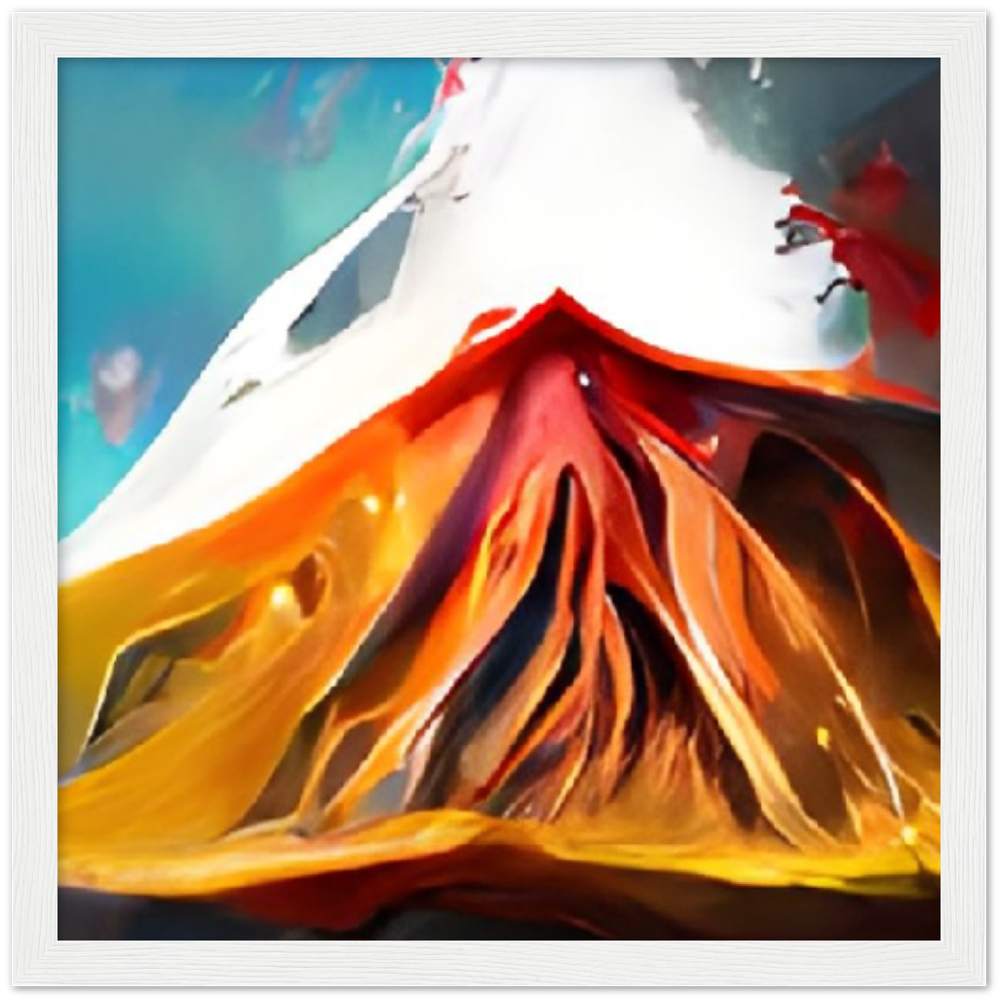 Mt. Fury Premium Matte Paper Wooden Framed Poster