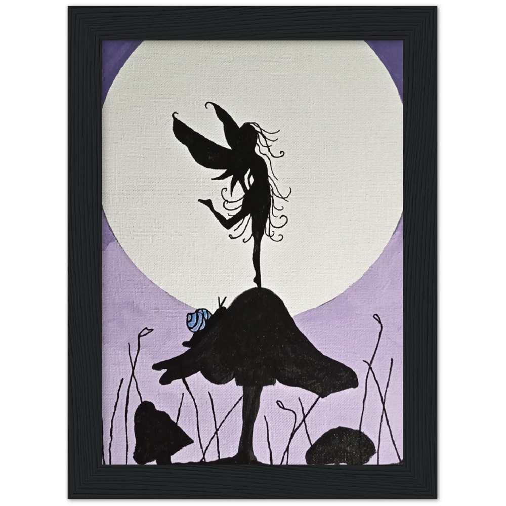 Purple Fantasy Premium Matte Paper Wooden Framed Poster