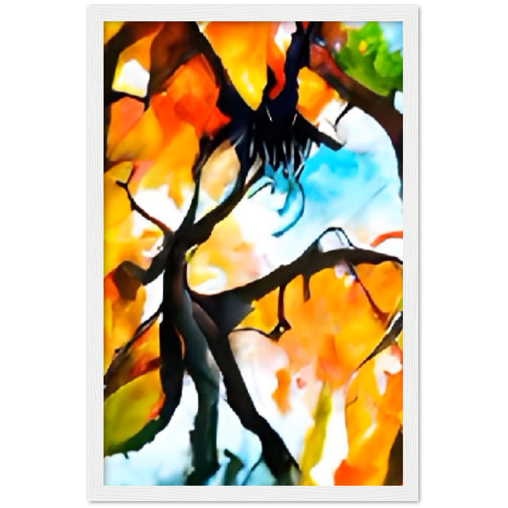 Autumn Premium Matte Paper Wooden Framed Poster