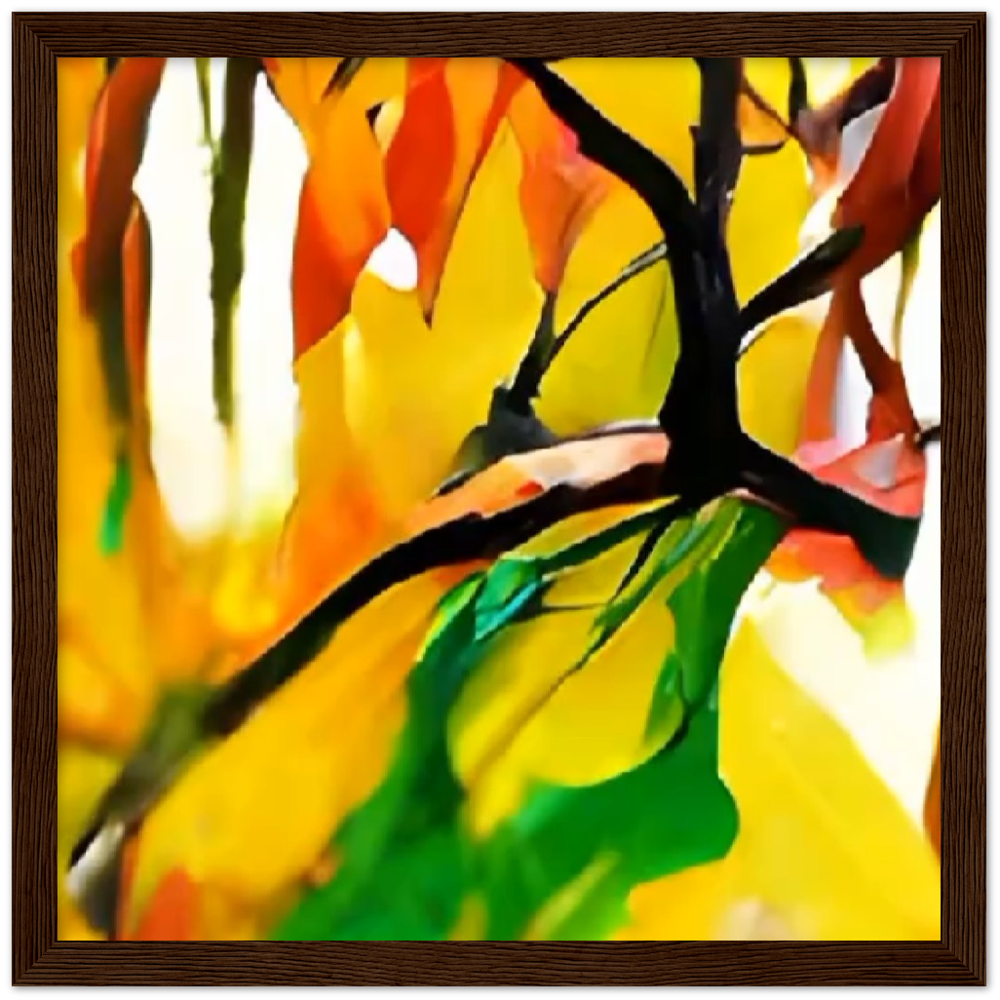 Autumn Day Premium Matte Paper Wooden Framed Poster