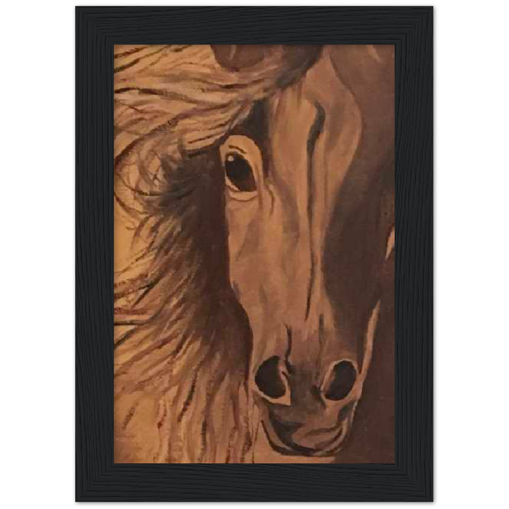 Horse Premium Matte Paper Wooden Framed Poster