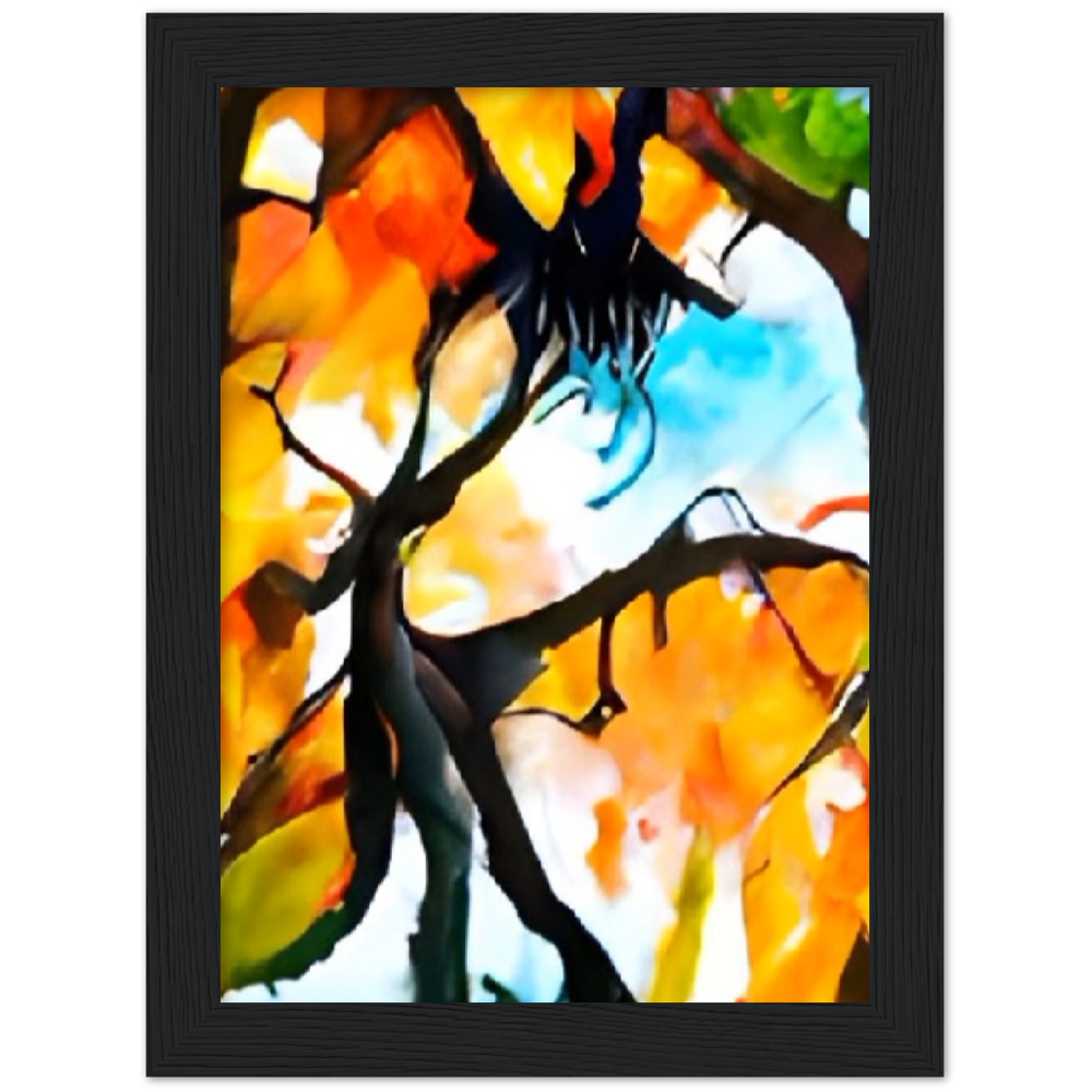 Autumn Premium Matte Paper Wooden Framed Poster