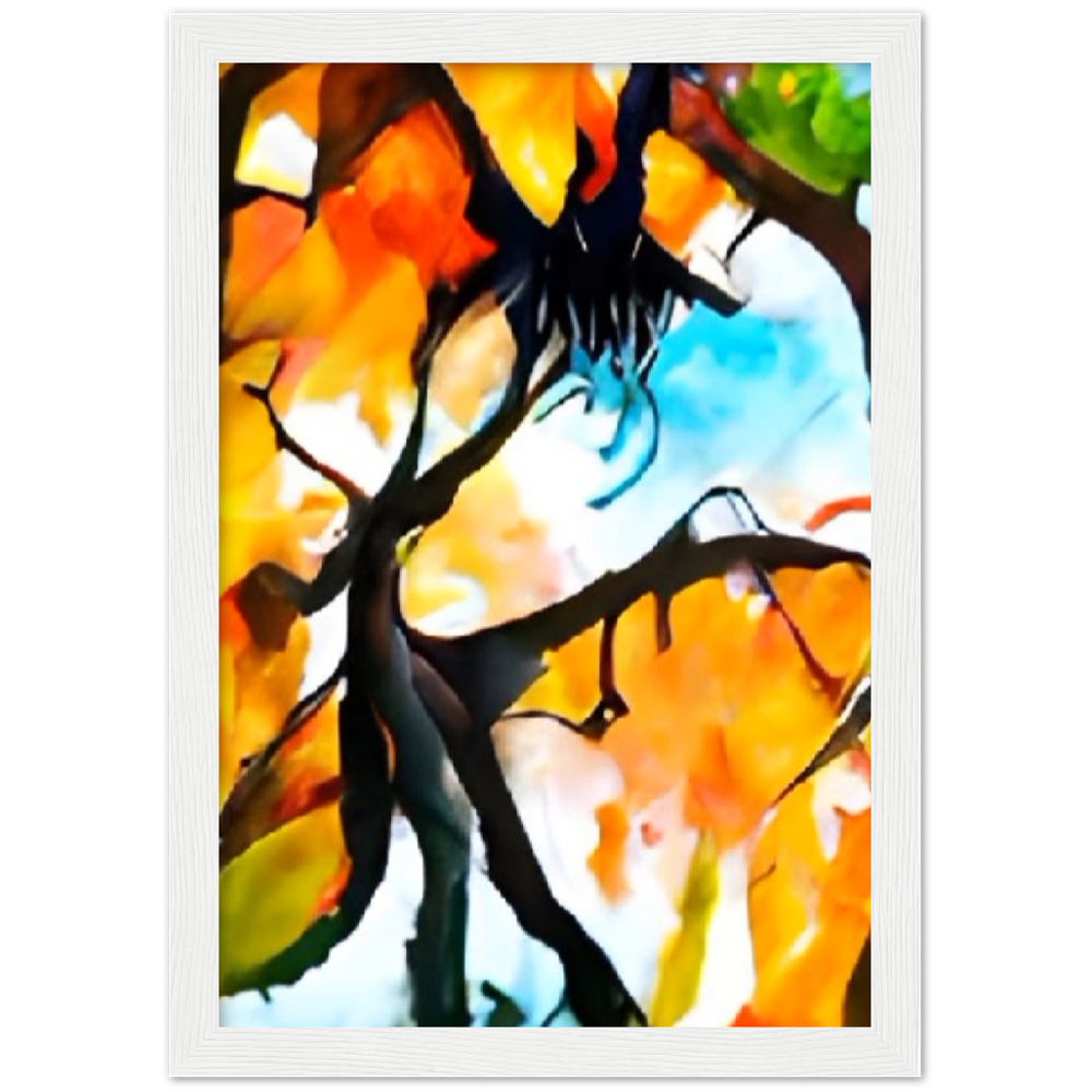 Autumn Premium Matte Paper Wooden Framed Poster