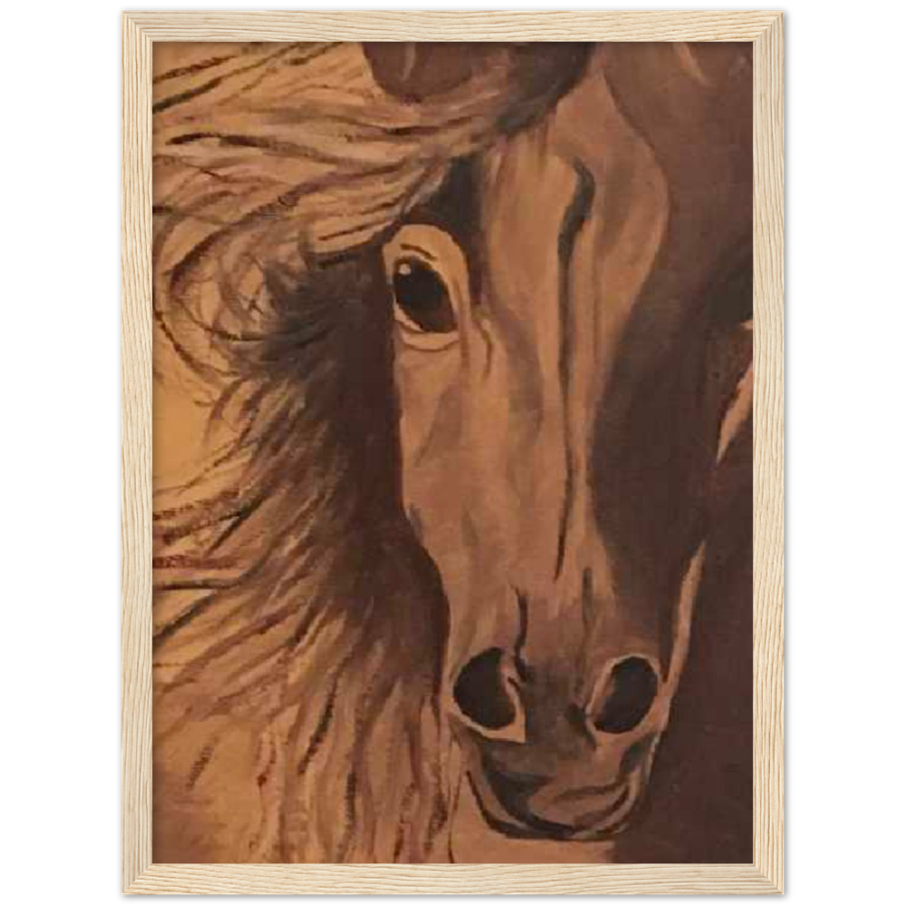 Horse Premium Matte Paper Wooden Framed Poster