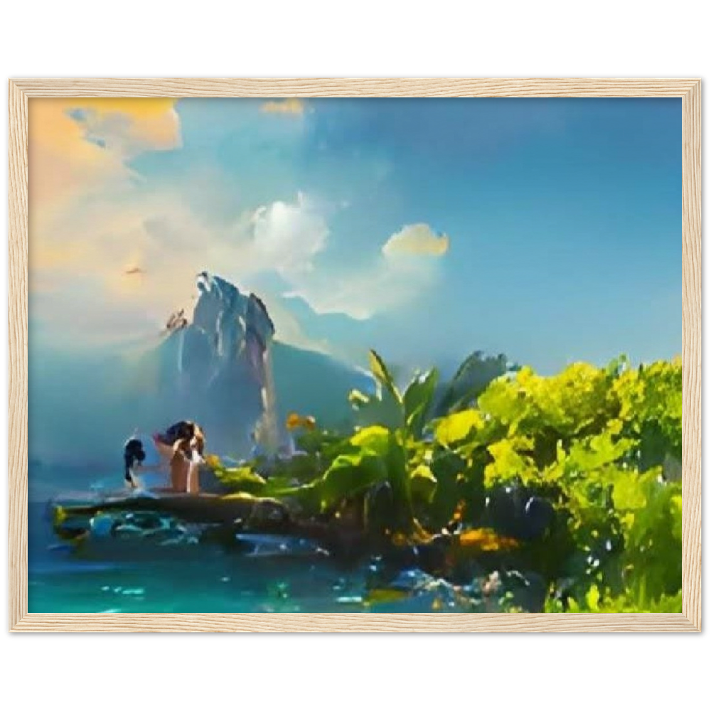 The Island Museum-Quality Matte Paper Wooden Framed Poster