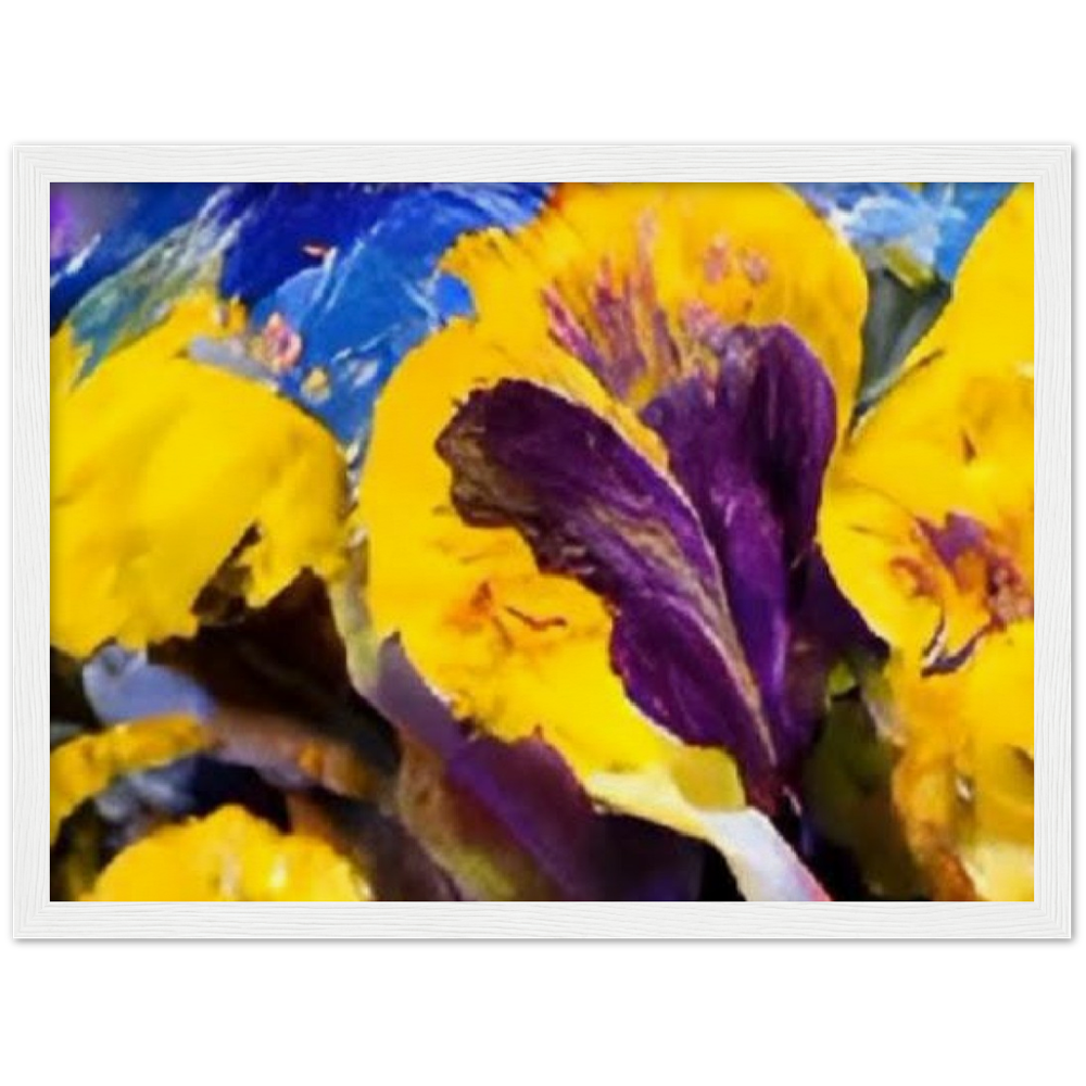 Mama's Pansy Museum-Quality Matte Paper Wooden Framed Poster