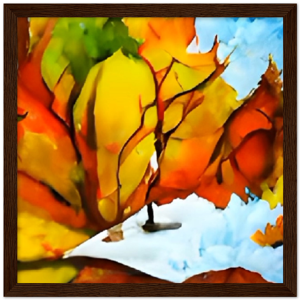 First Snow Premium Matte Paper Wooden Framed Poster