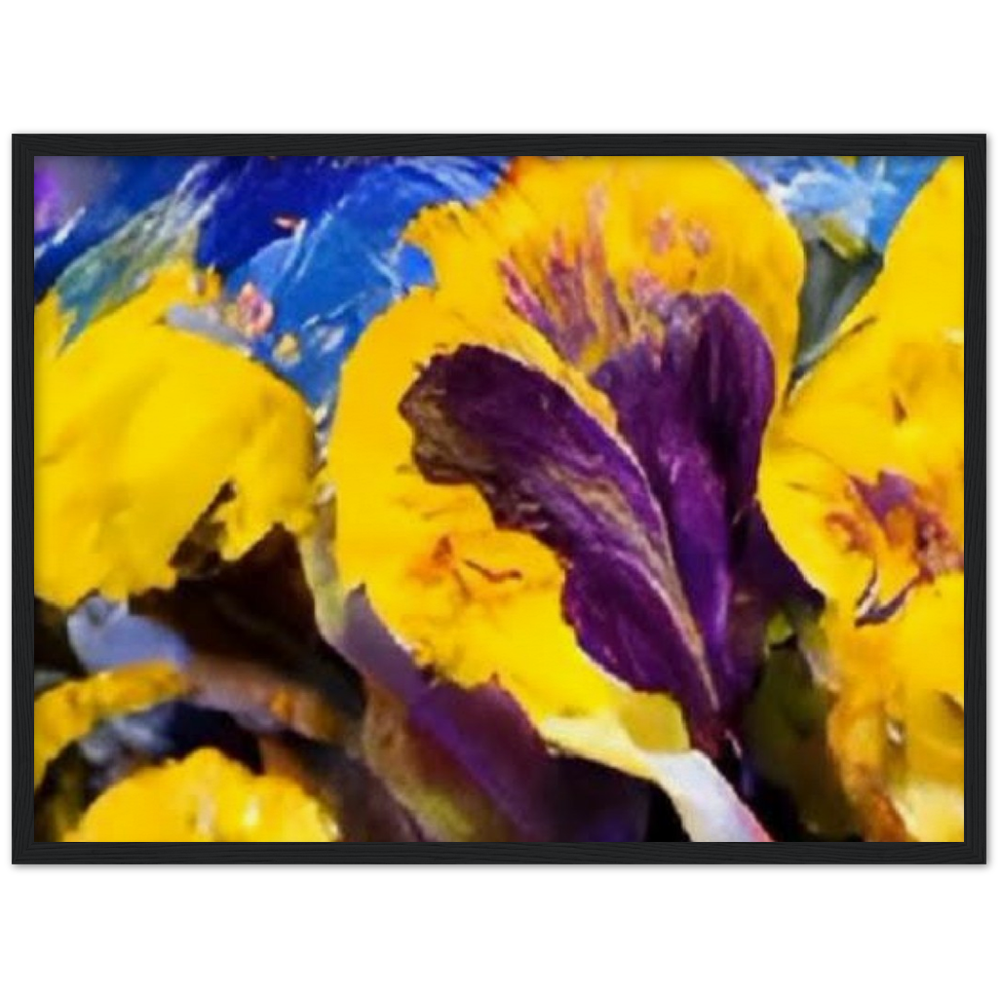 Mama's Pansy Museum-Quality Matte Paper Wooden Framed Poster