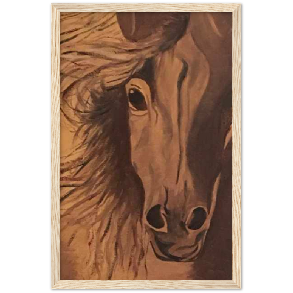 Horse Premium Matte Paper Wooden Framed Poster