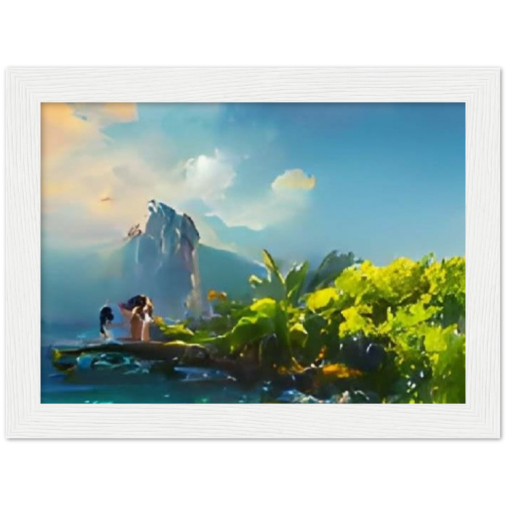 The Island Museum-Quality Matte Paper Wooden Framed Poster