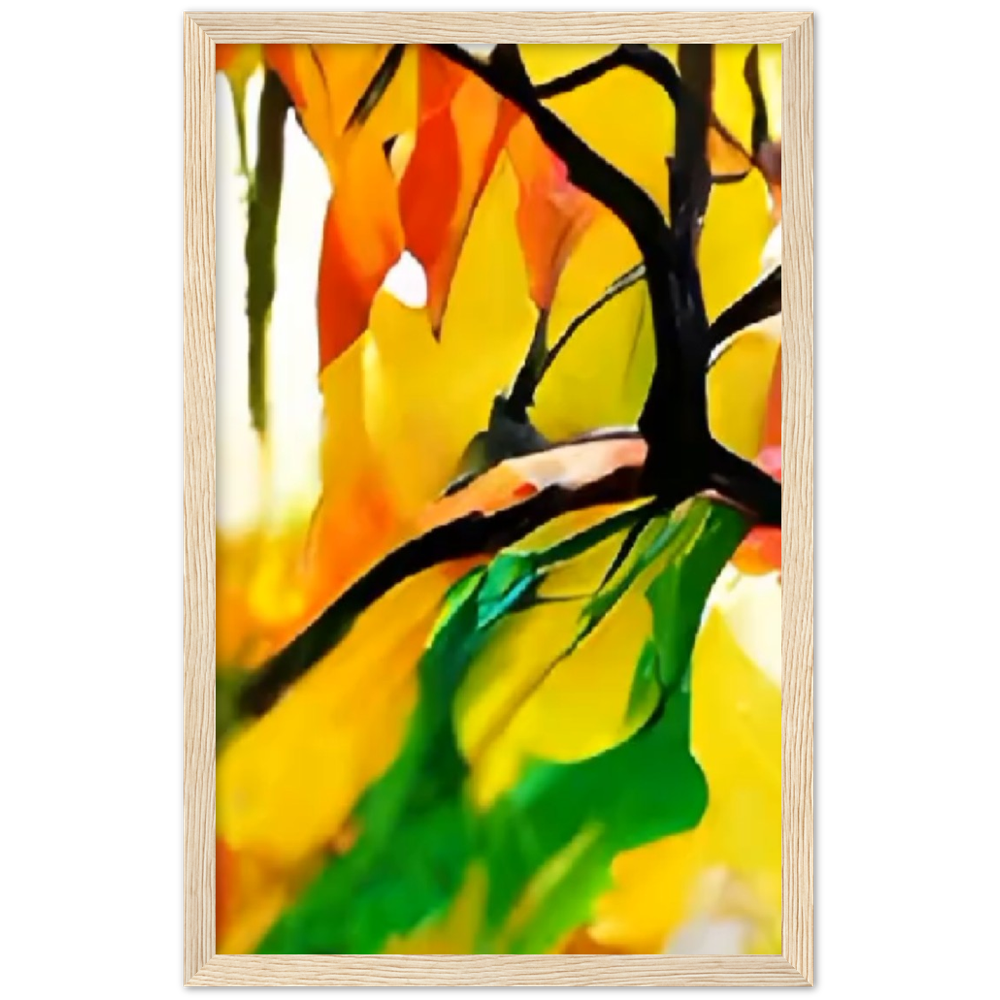 Autumn Day Premium Matte Paper Wooden Framed Poster