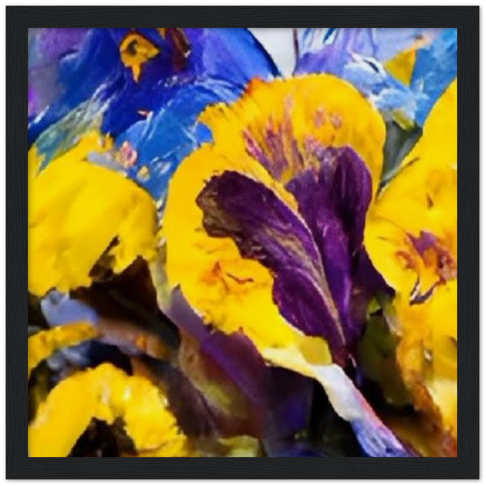 Mama's Pansy Museum-Quality Matte Paper Wooden Framed Poster