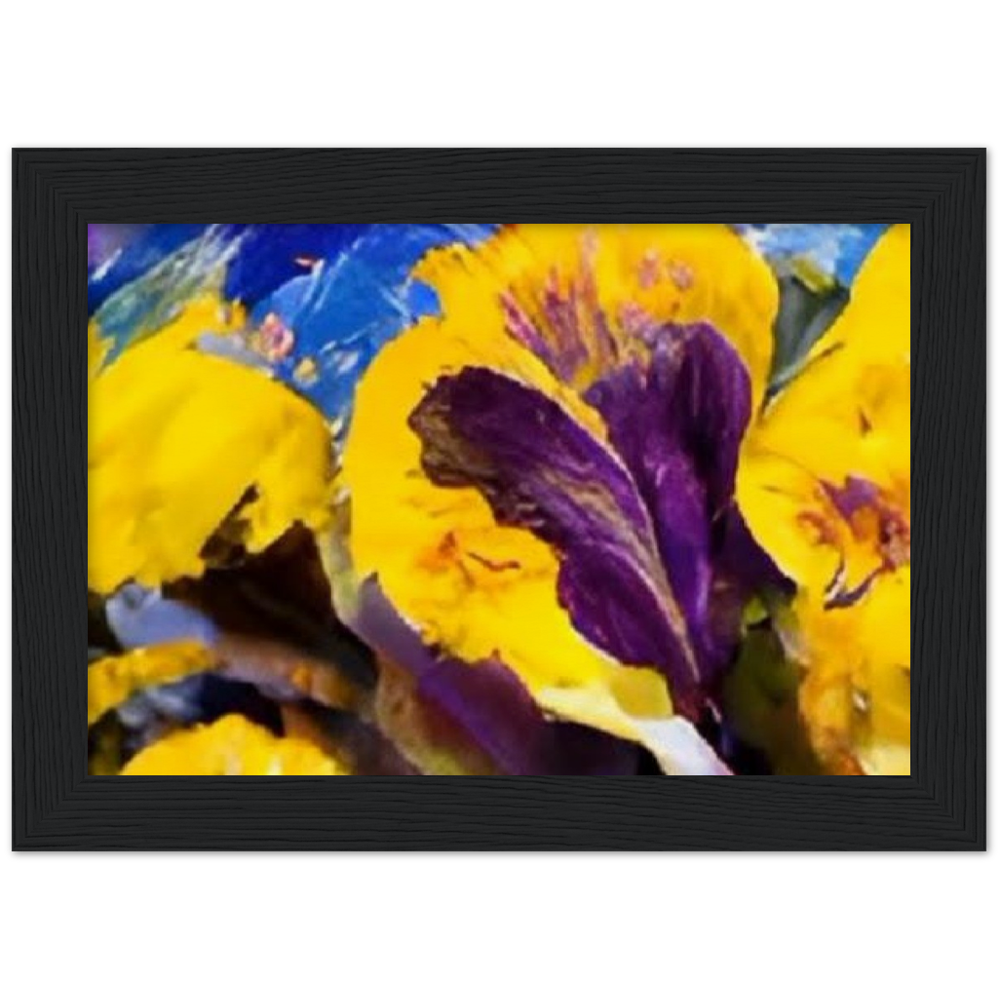 Mama's Pansy Museum-Quality Matte Paper Wooden Framed Poster