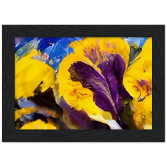 Mama's Pansy Museum-Quality Matte Paper Wooden Framed Poster