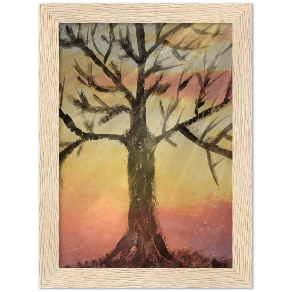 Autumns End Premium Matte Paper Wooden Framed Poster