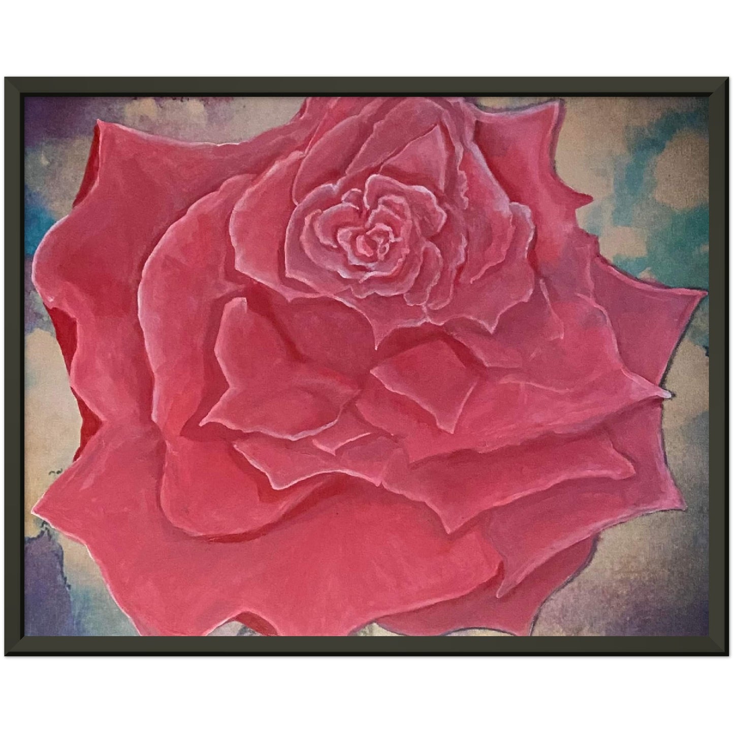 Rose Premium Matte Paper Metal Framed Poster