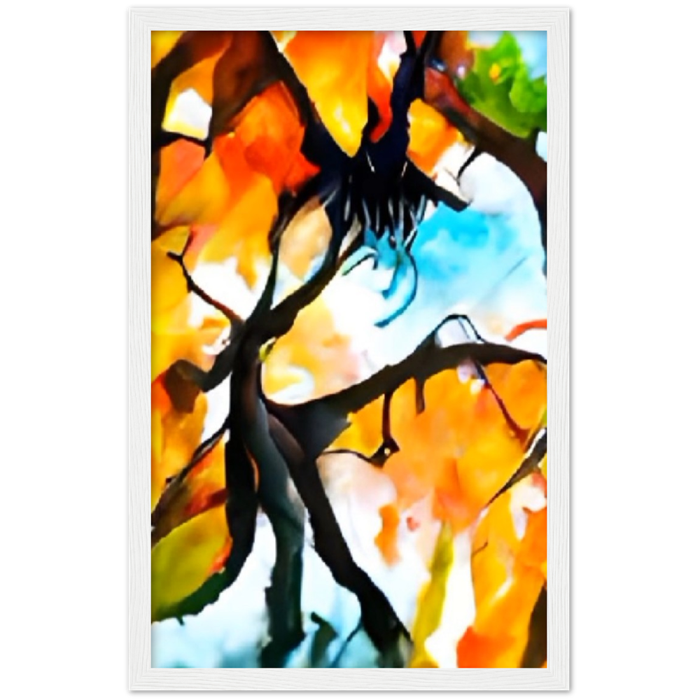 Autumn Premium Matte Paper Wooden Framed Poster