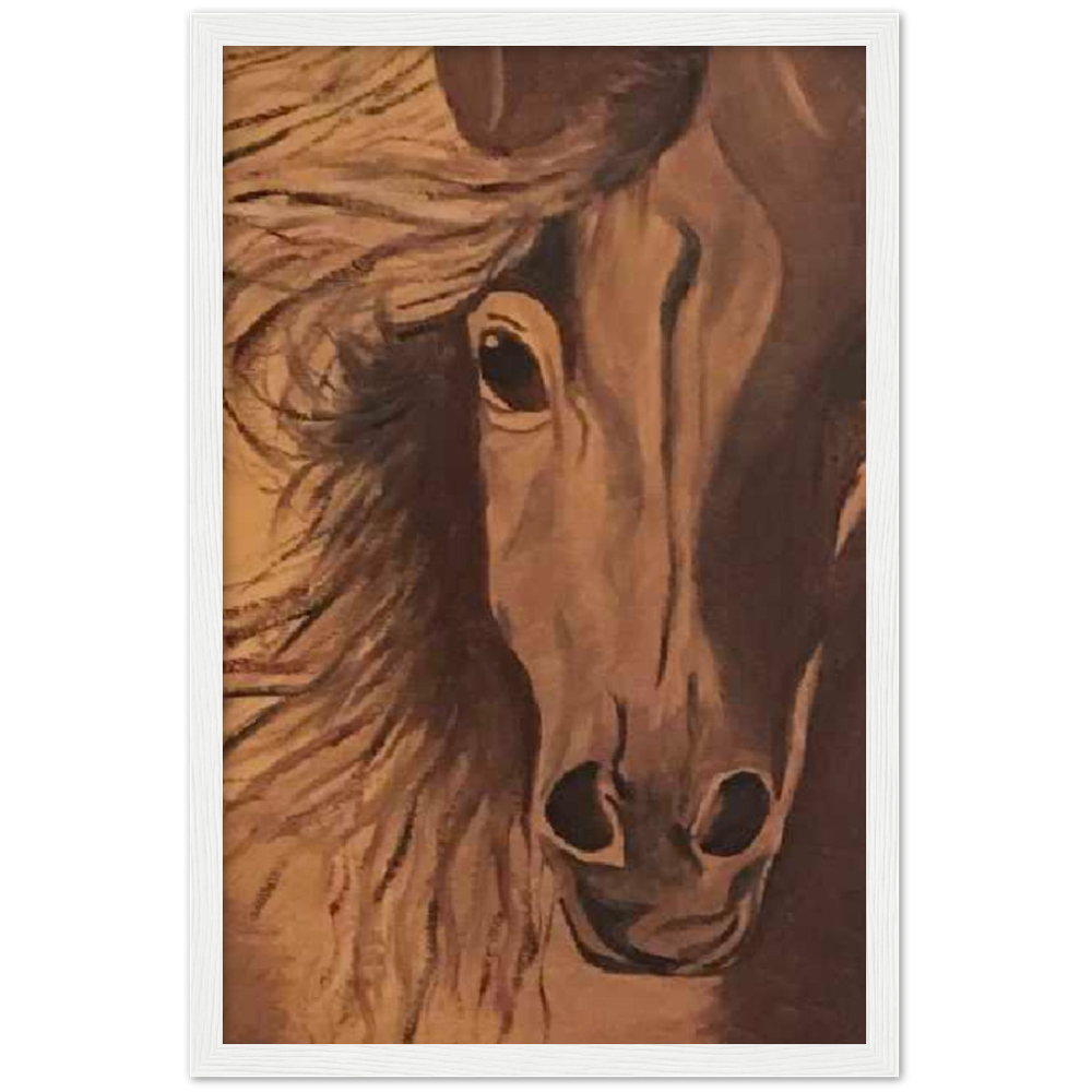 Horse Premium Matte Paper Wooden Framed Poster