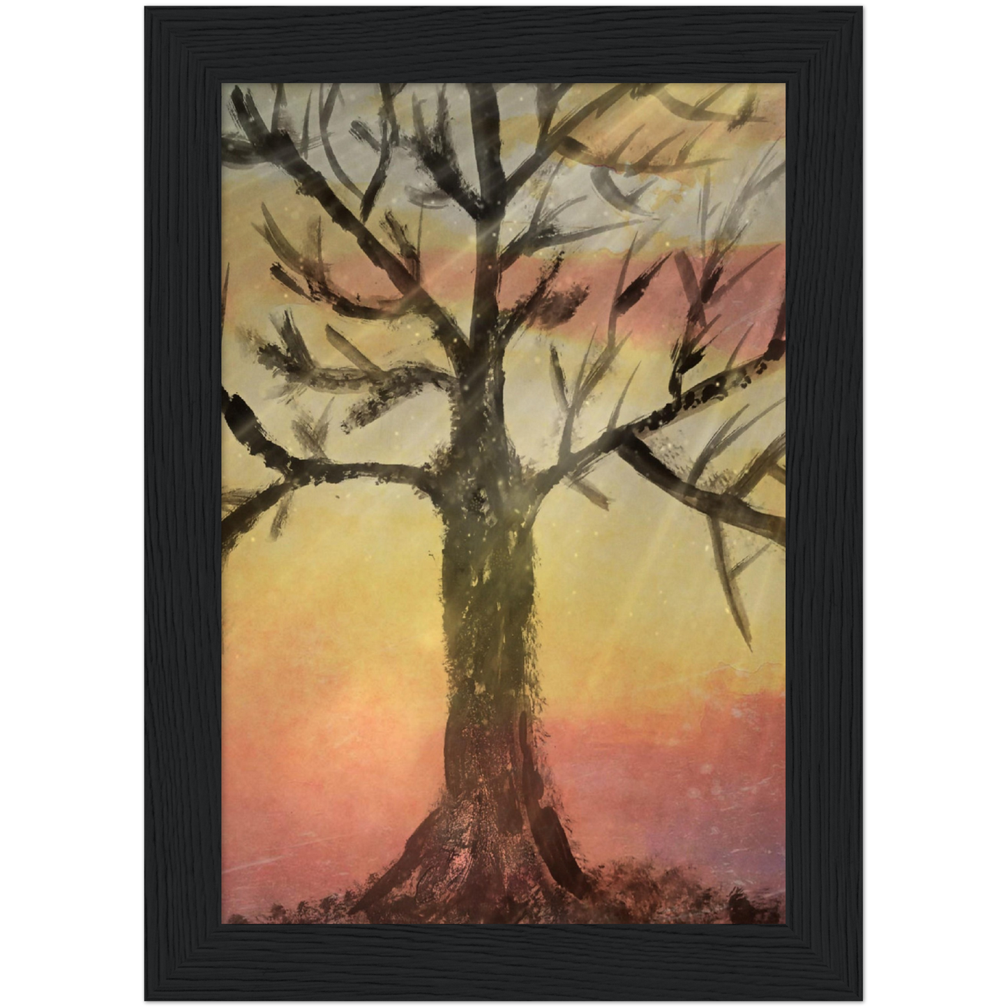 Autumns End Premium Matte Paper Wooden Framed Poster