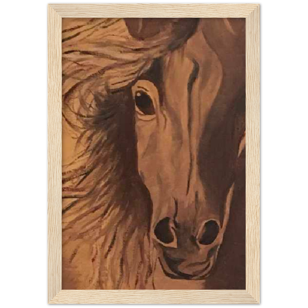 Horse Premium Matte Paper Wooden Framed Poster