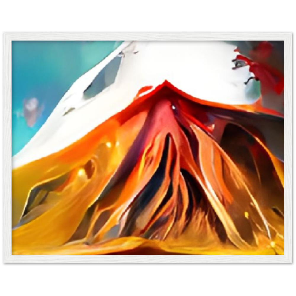 Mt. Fury Premium Matte Paper Wooden Framed Poster