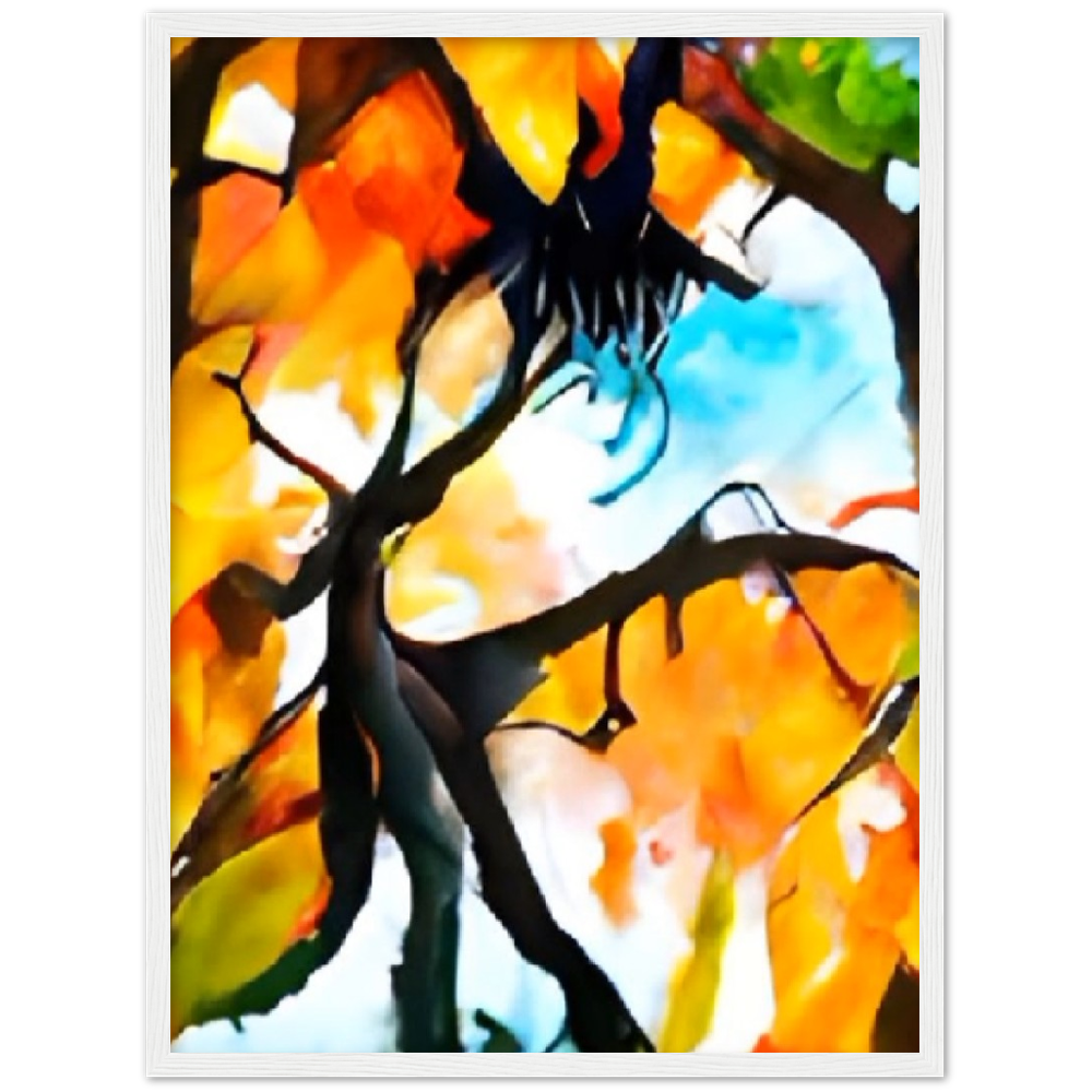 Autumn Premium Matte Paper Wooden Framed Poster