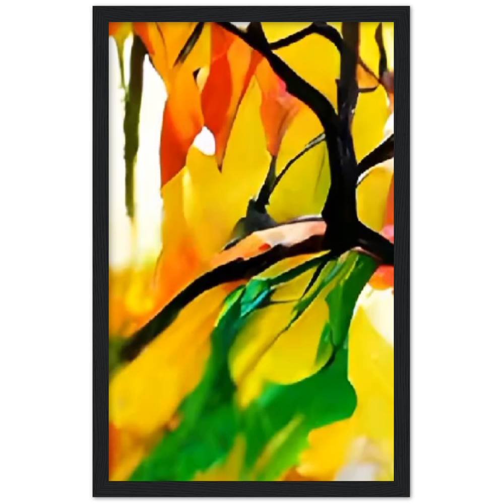 Autumn Day Premium Matte Paper Wooden Framed Poster