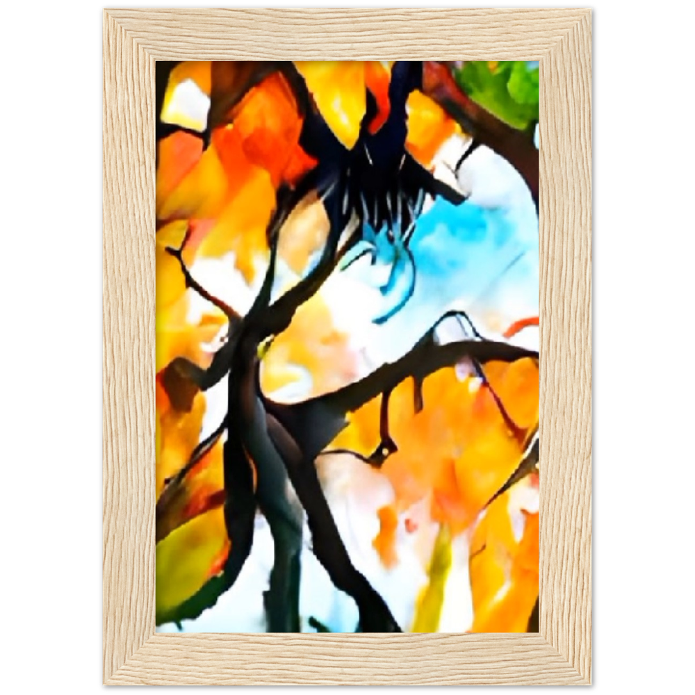 Autumn Premium Matte Paper Wooden Framed Poster