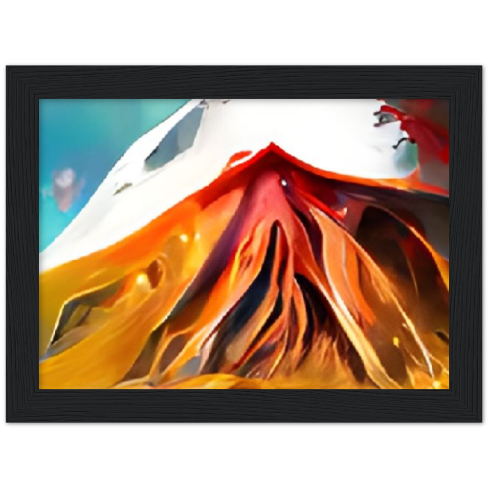 Mt. Fury Premium Matte Paper Wooden Framed Poster