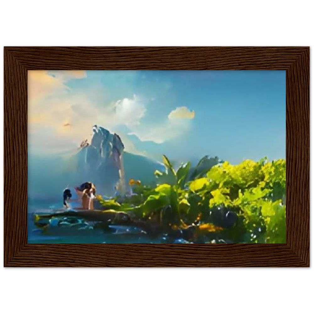 The Island Museum-Quality Matte Paper Wooden Framed Poster