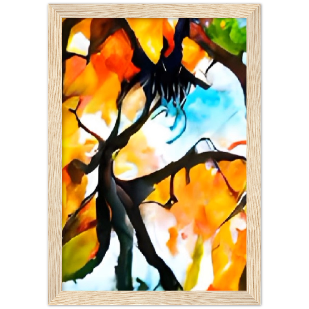 Autumn Premium Matte Paper Wooden Framed Poster