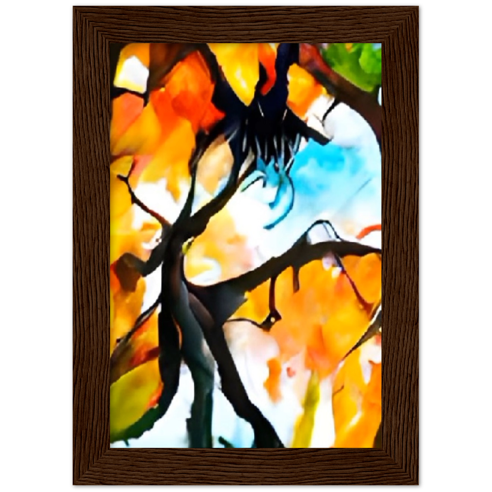 Autumn Premium Matte Paper Wooden Framed Poster