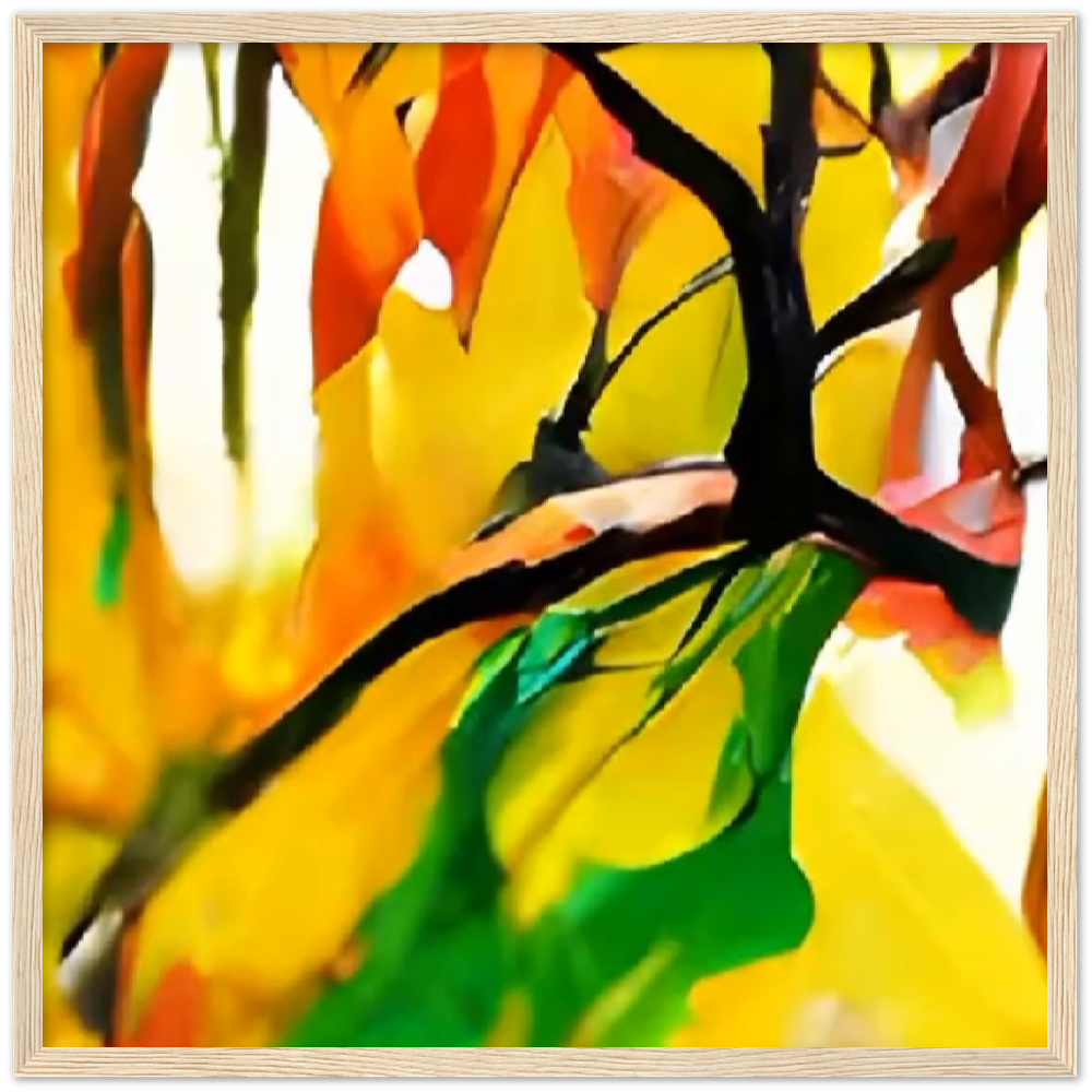 Autumn Day Premium Matte Paper Wooden Framed Poster