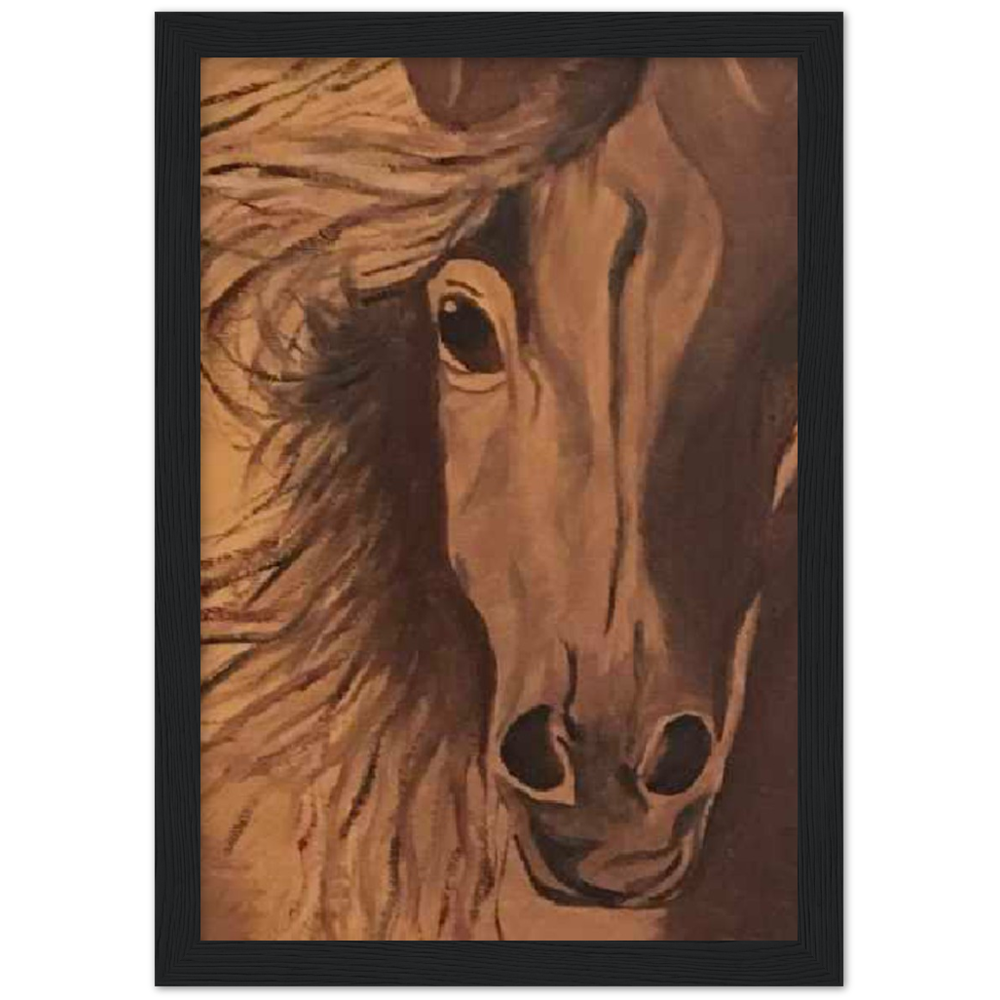 Horse Premium Matte Paper Wooden Framed Poster