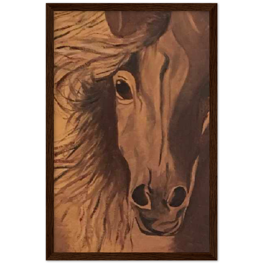 Horse Premium Matte Paper Wooden Framed Poster