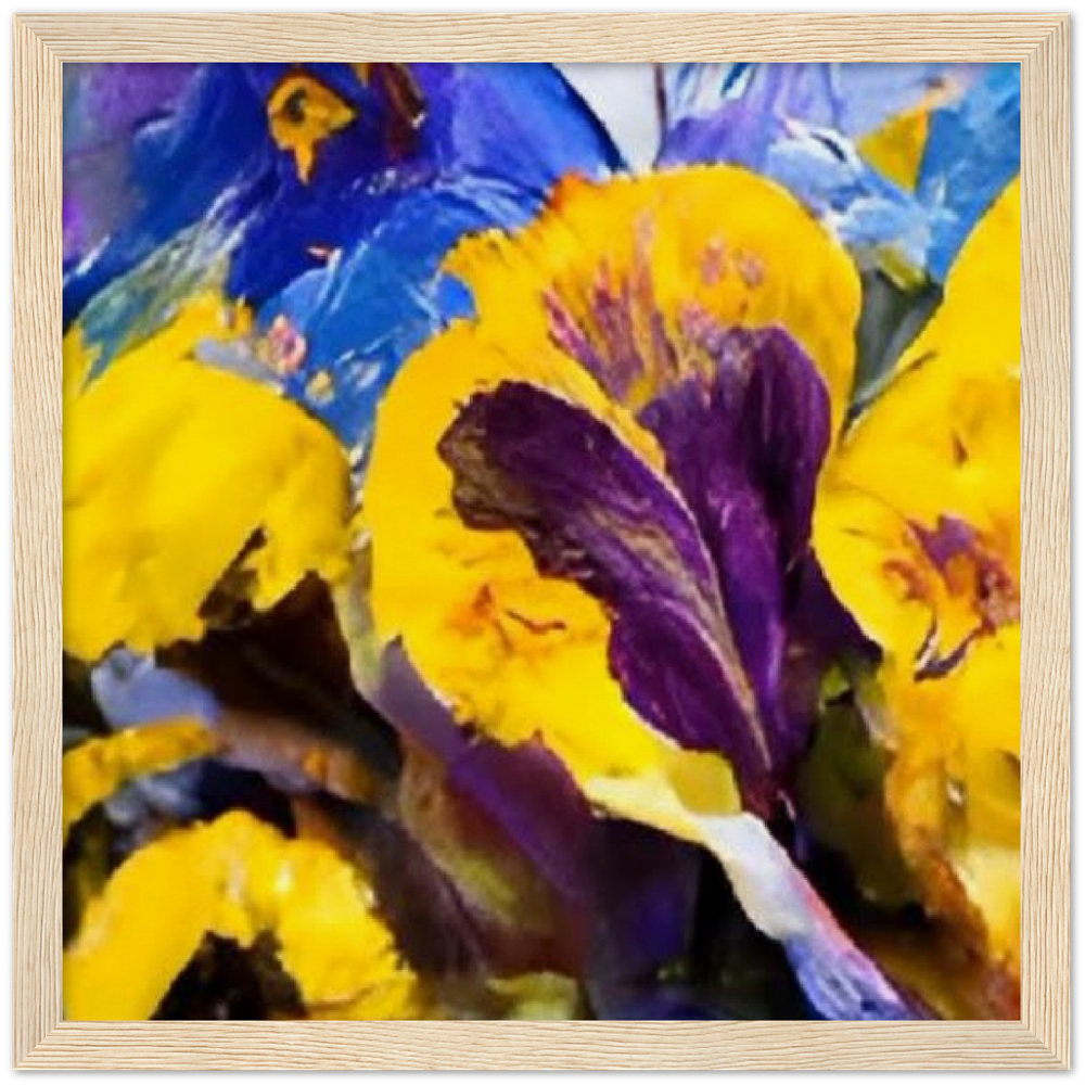 Mama's Pansy Museum-Quality Matte Paper Wooden Framed Poster