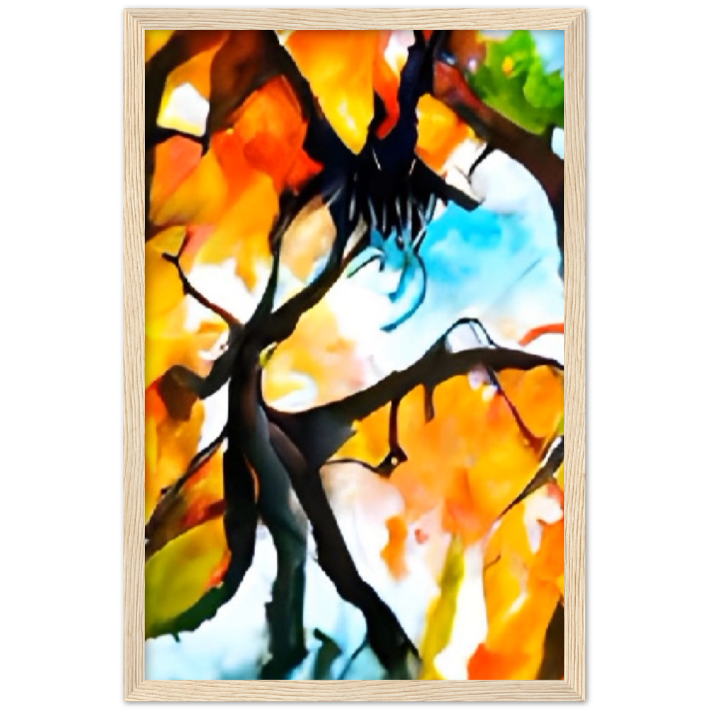 Autumn Premium Matte Paper Wooden Framed Poster