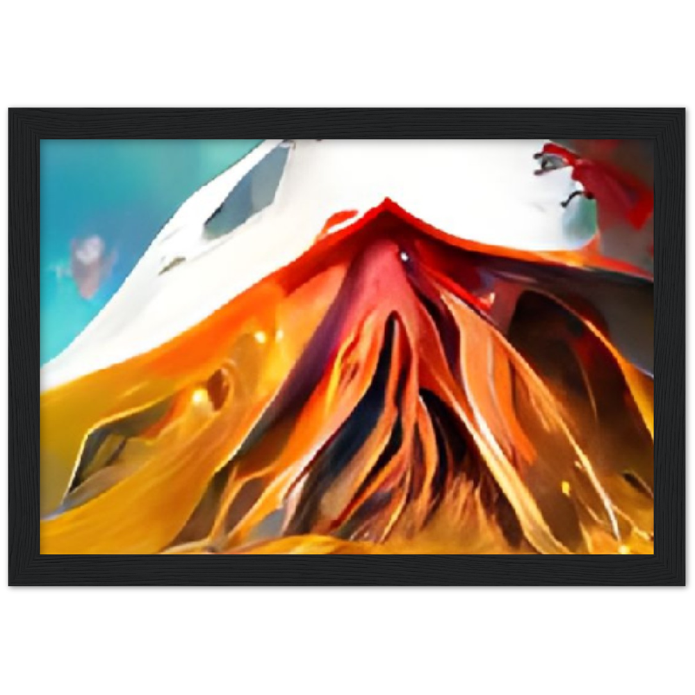 Mt. Fury Premium Matte Paper Wooden Framed Poster