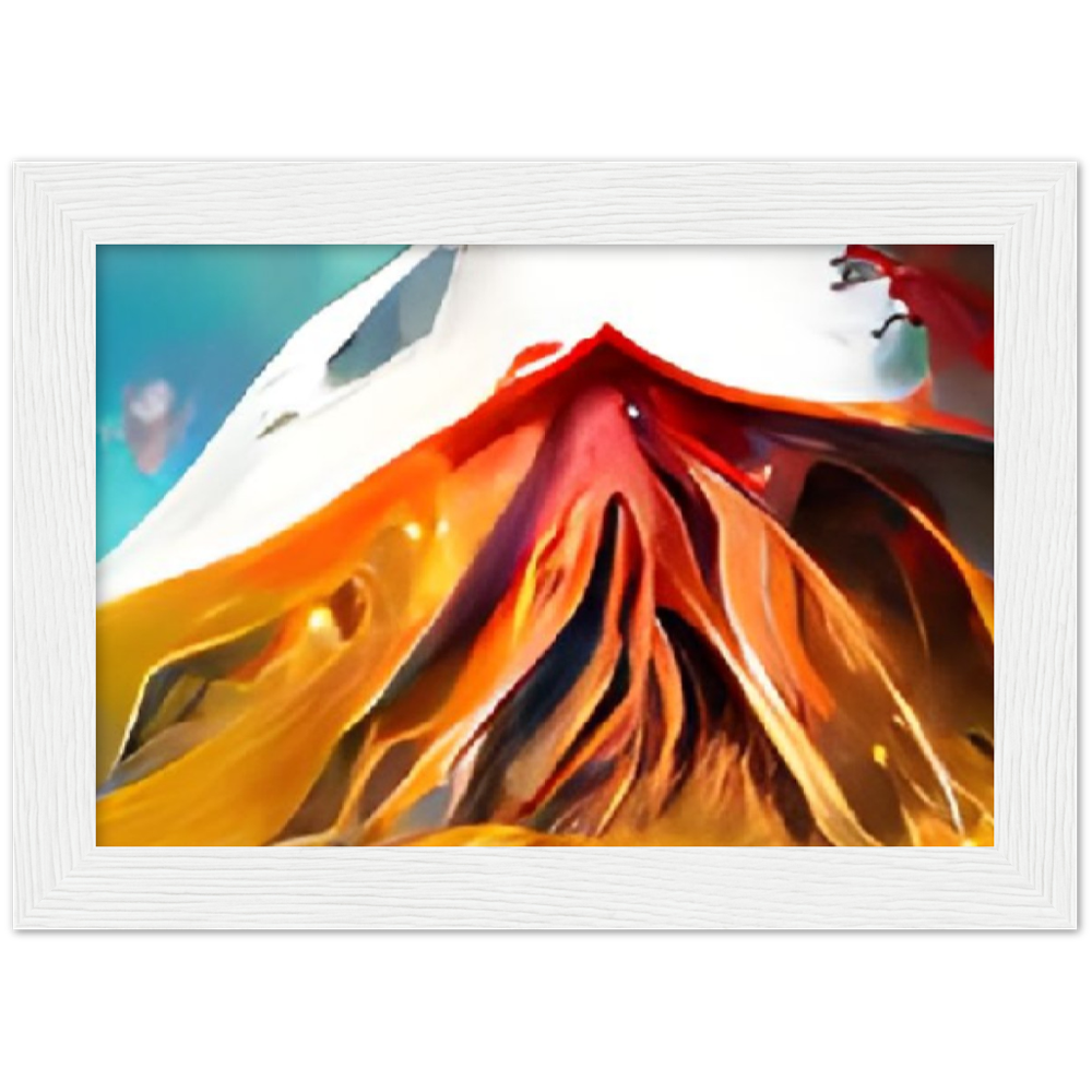 Mt. Fury Premium Matte Paper Wooden Framed Poster