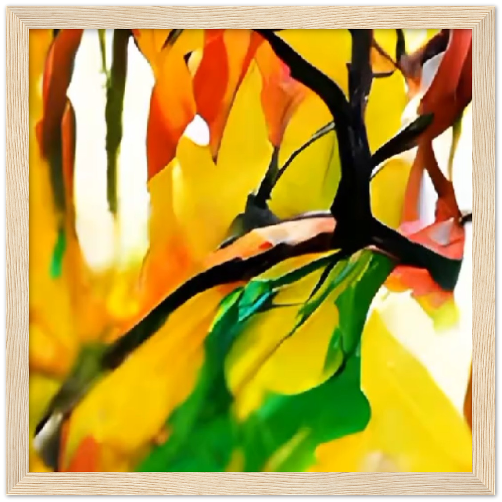 Autumn Day Premium Matte Paper Wooden Framed Poster