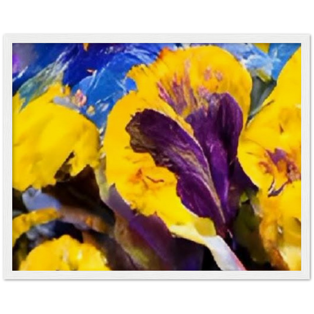 Mama's Pansy Museum-Quality Matte Paper Wooden Framed Poster