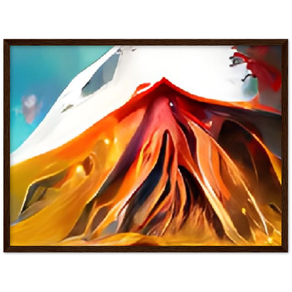 Mt. Fury Premium Matte Paper Wooden Framed Poster