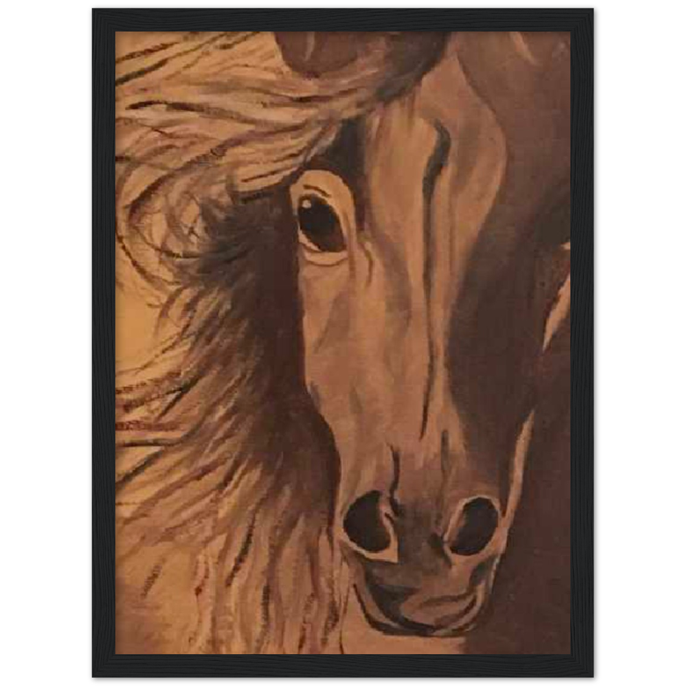 Horse Premium Matte Paper Wooden Framed Poster